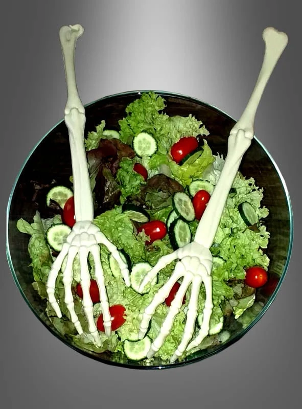 Salatbesteck Skeletthände