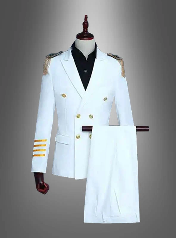 Weiße Kapitän Uniform Deluxe