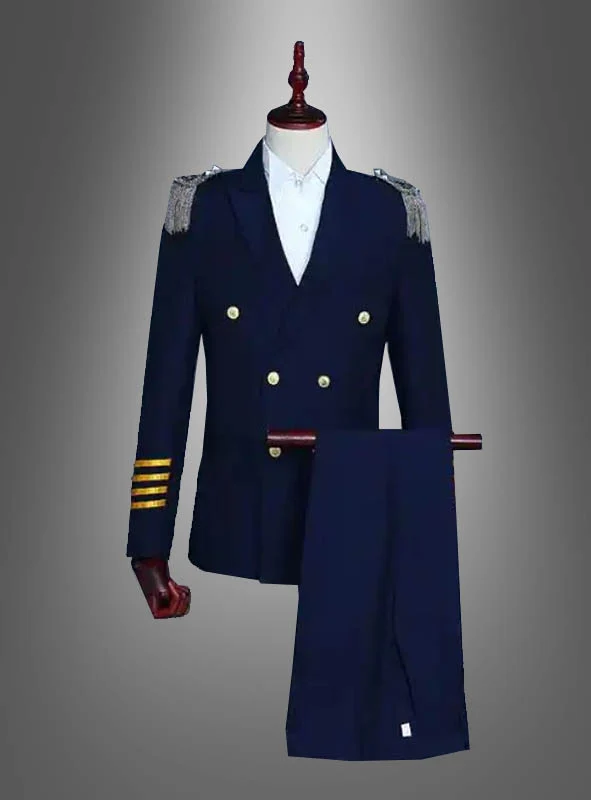 Blaue Kapitän Uniform Deluxe