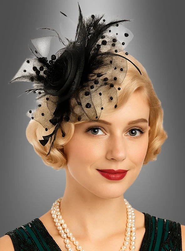 Fascinator Minihut mit Tüll