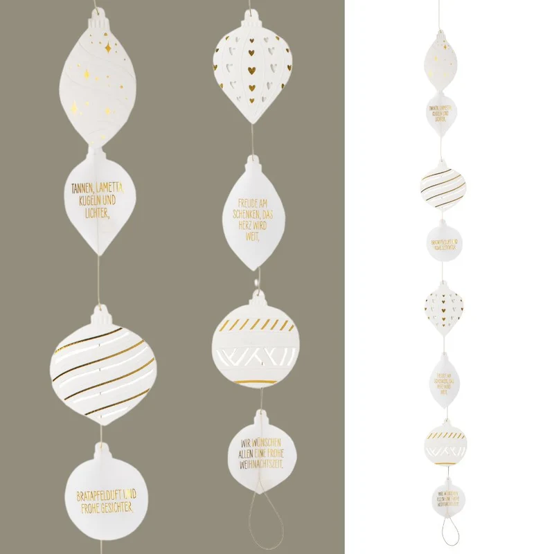 Räder Girlande Christbaumkugeln