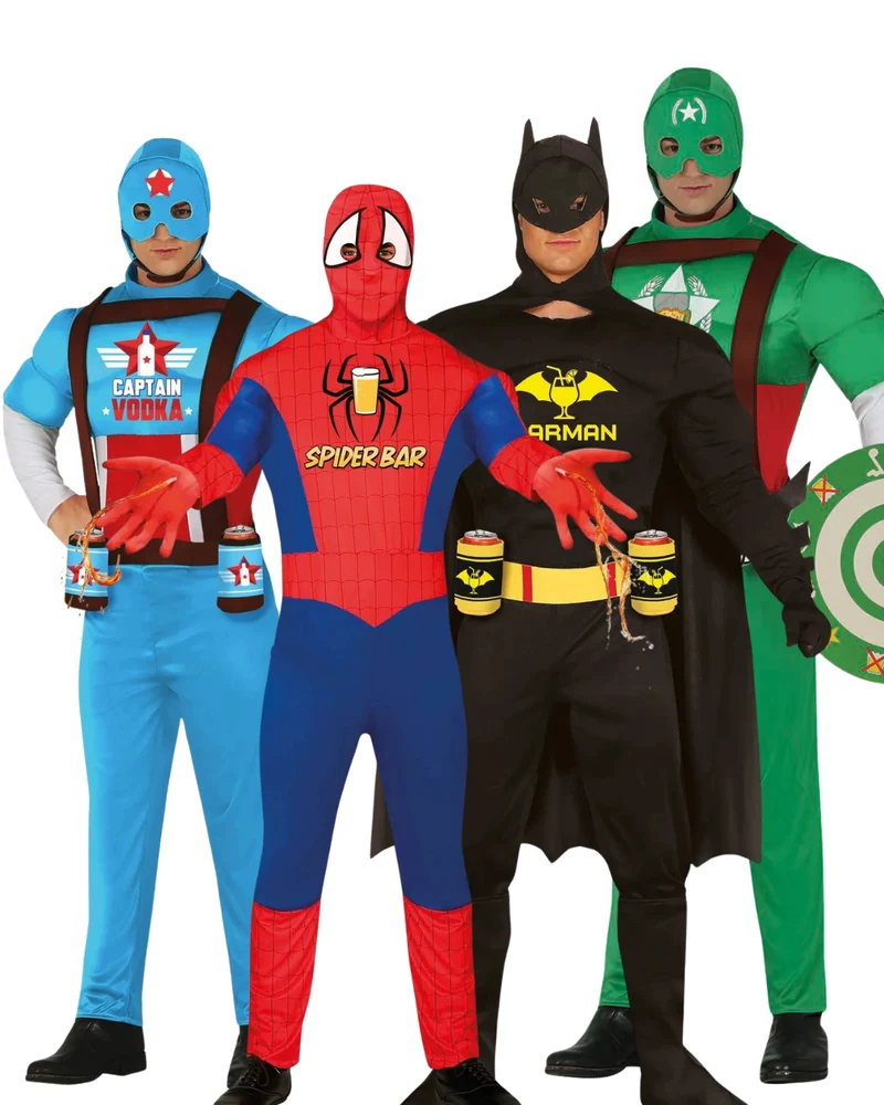 Kwartet Deal – Captain Wodka + Bierkapitein + Barman + Spiderbar | Drankhelden Superteam