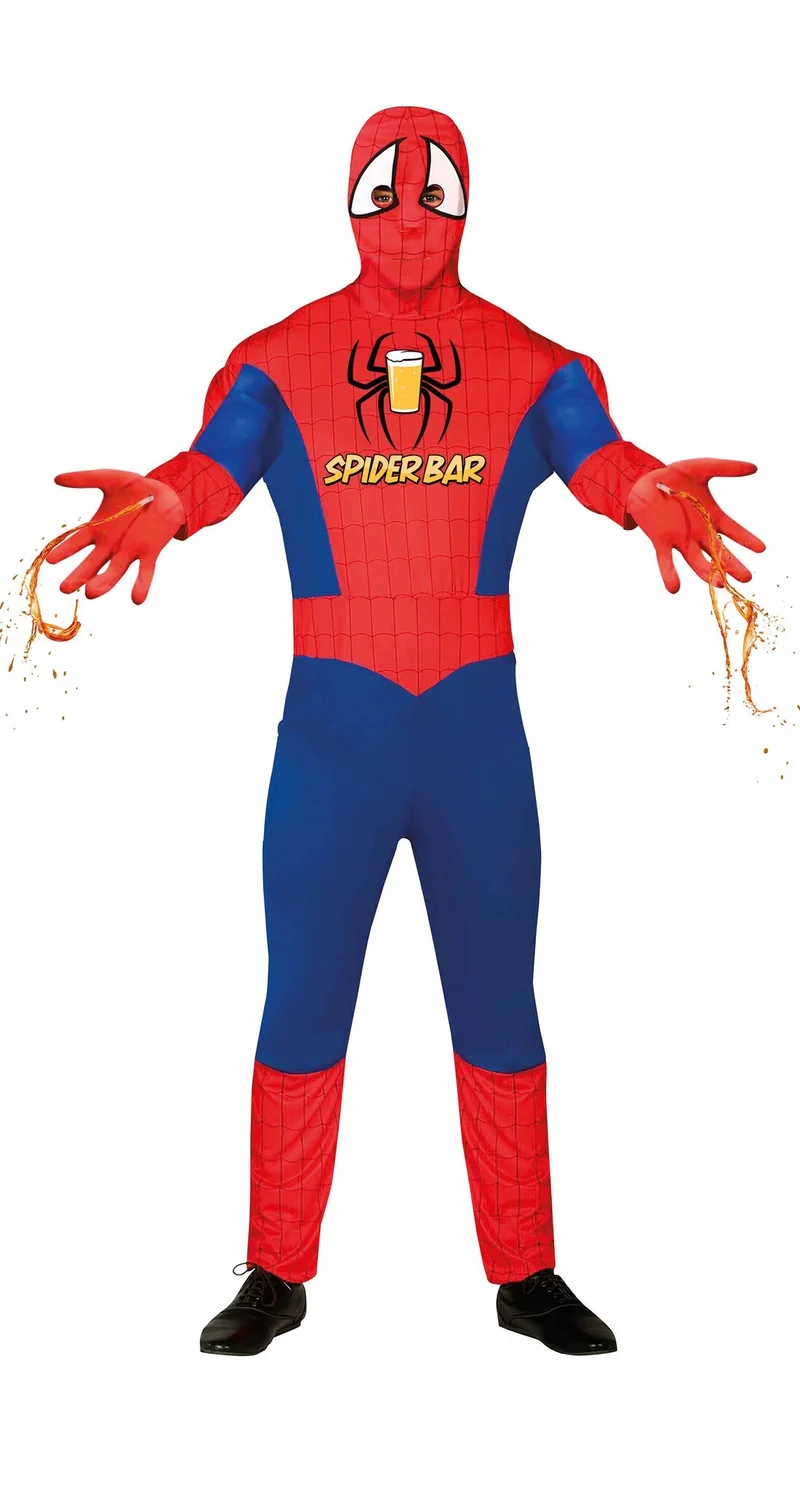 Spiderbar Kostuum Heren –met Rietjes & Drinkzakken