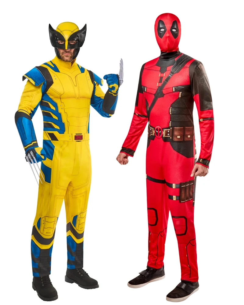 DUO DEAL: Marvel’s Deadpool + Wolverine Kostuums | Voor Volwassenen