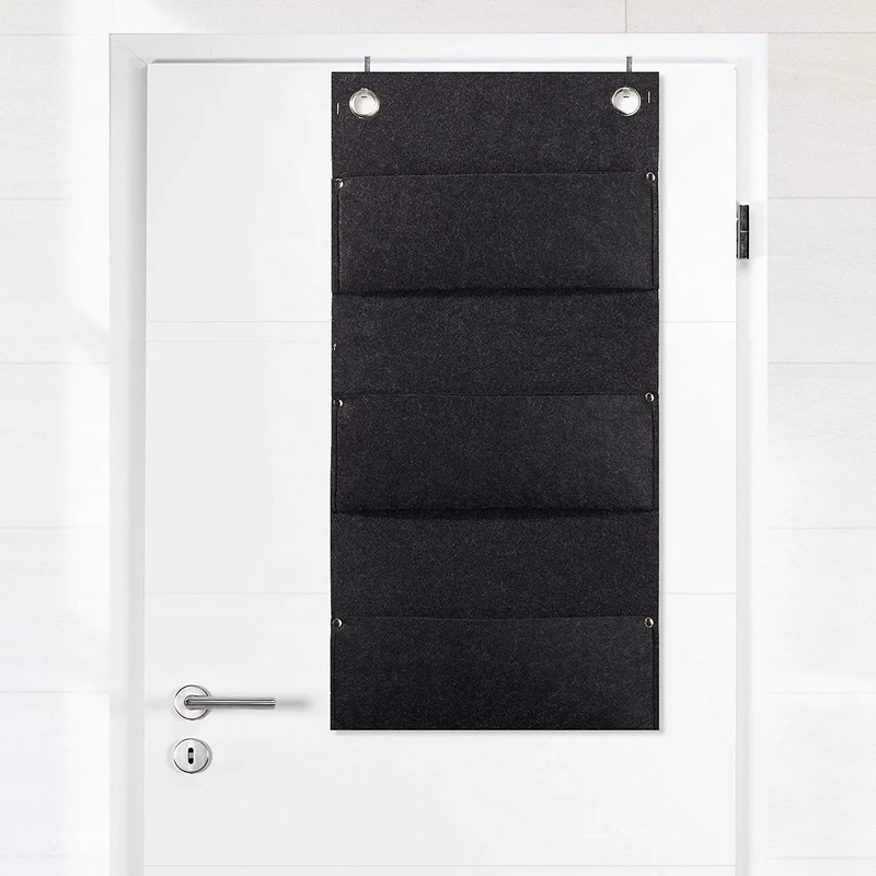 Hängeorganizer Filz 3 Taschen anthrazit