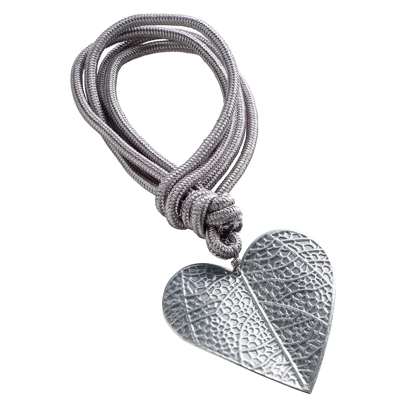Raffhalter, Herz, silber 2er Set