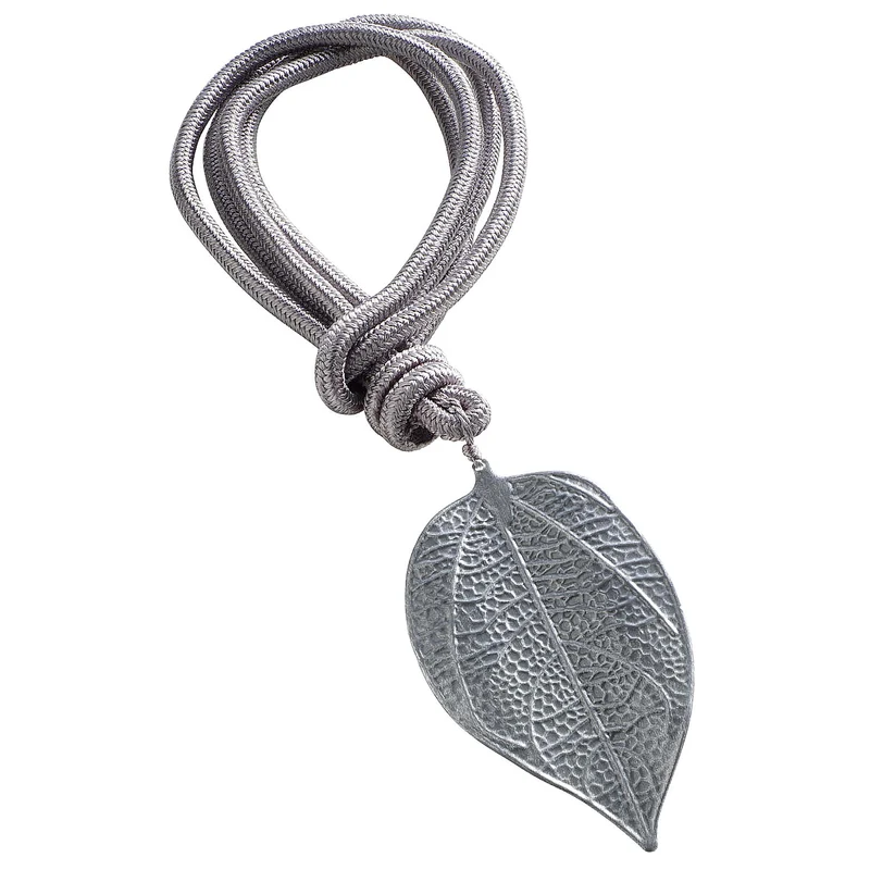 Raffhalter Blatt, silber
