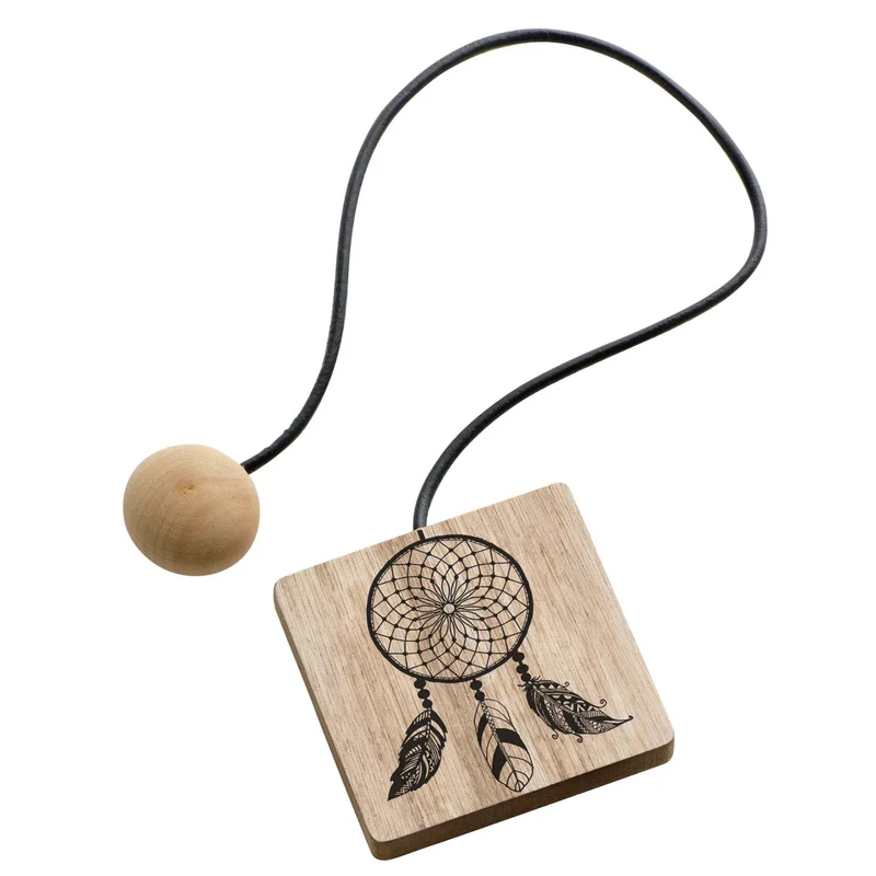 Raffhalter, Holz mit Druck "Traumfänger"