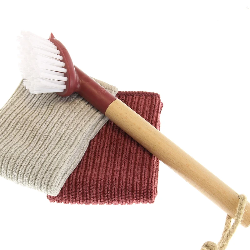 Spülbürste Nylon & Spültücher Burgund