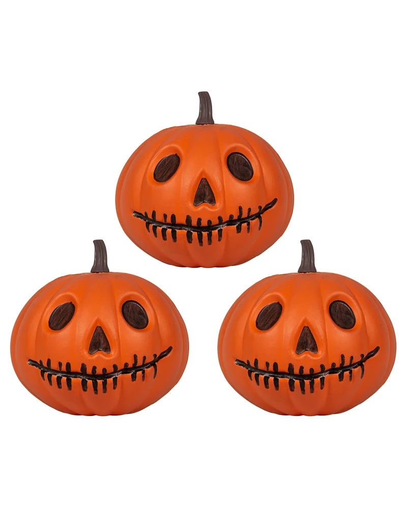 3 Jack O'Lantern Halloween Kürbisse