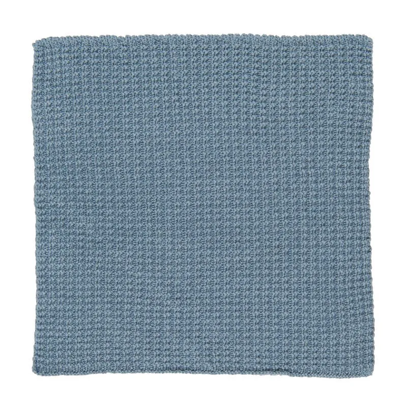 Ib Laursen Spüllappen staubig blau gestrickt