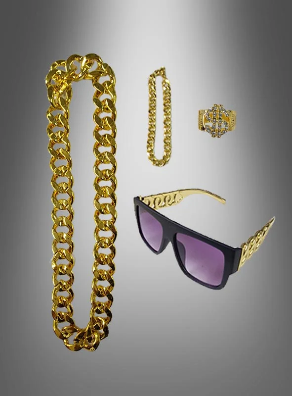 Pimp Dollar Schmuck Set 4-teilig