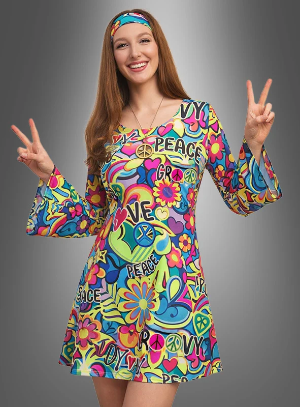 Hippie Kleid Peace & Love