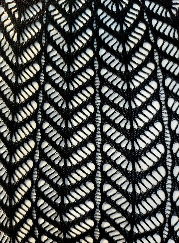 Netzstrumpfhose mit Chevron Muster