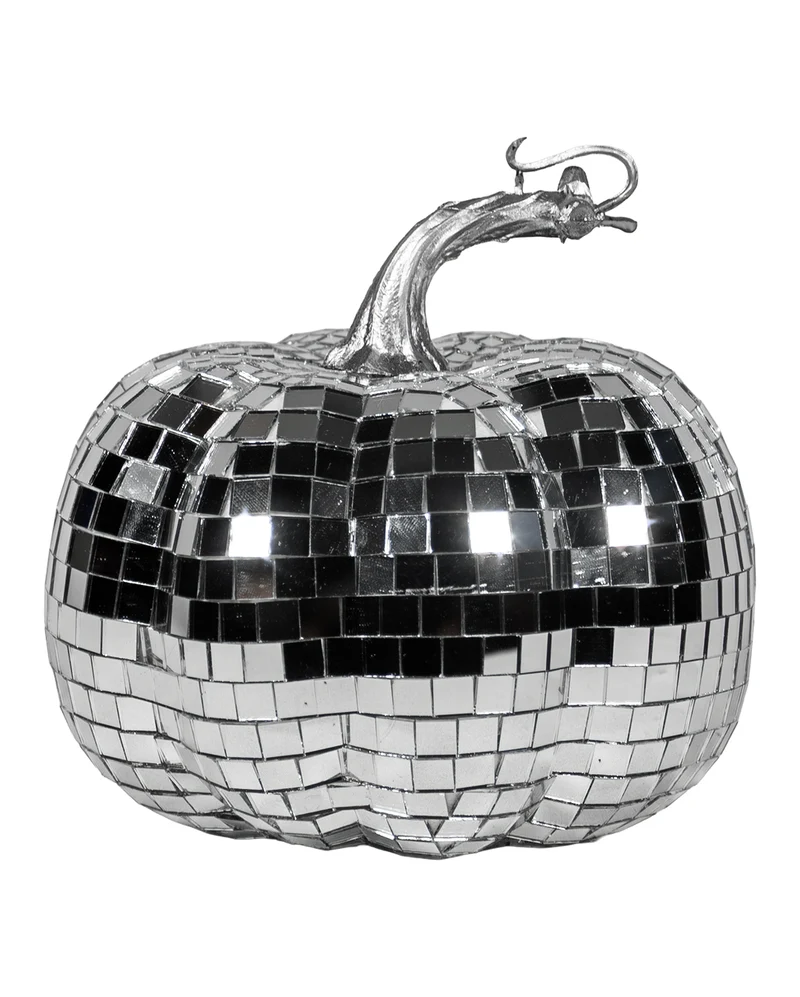 Disco Kürbis mit Spiegel-Effekt 15cm