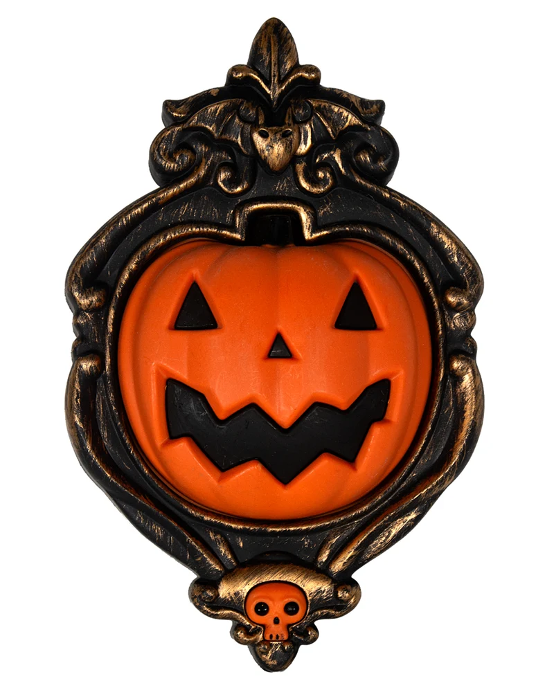Halloween Kürbis Türklingel mit Licht & Sound 26cm