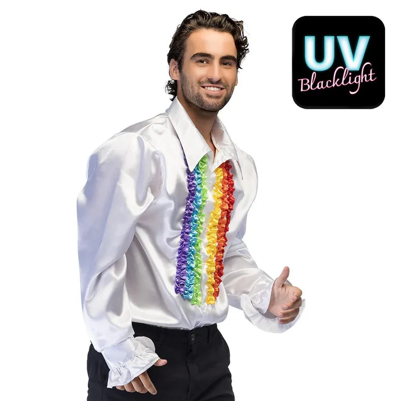 Regenbogenbluse für Herren