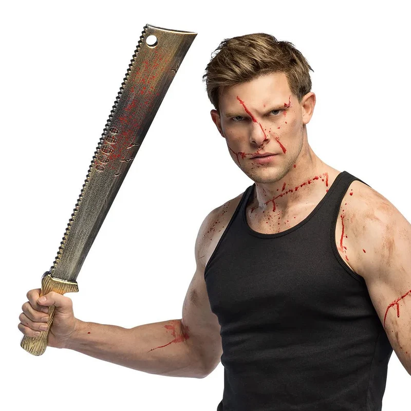 Halloween-Spielzeug-Machete, blutverschmiert, 68 cm
