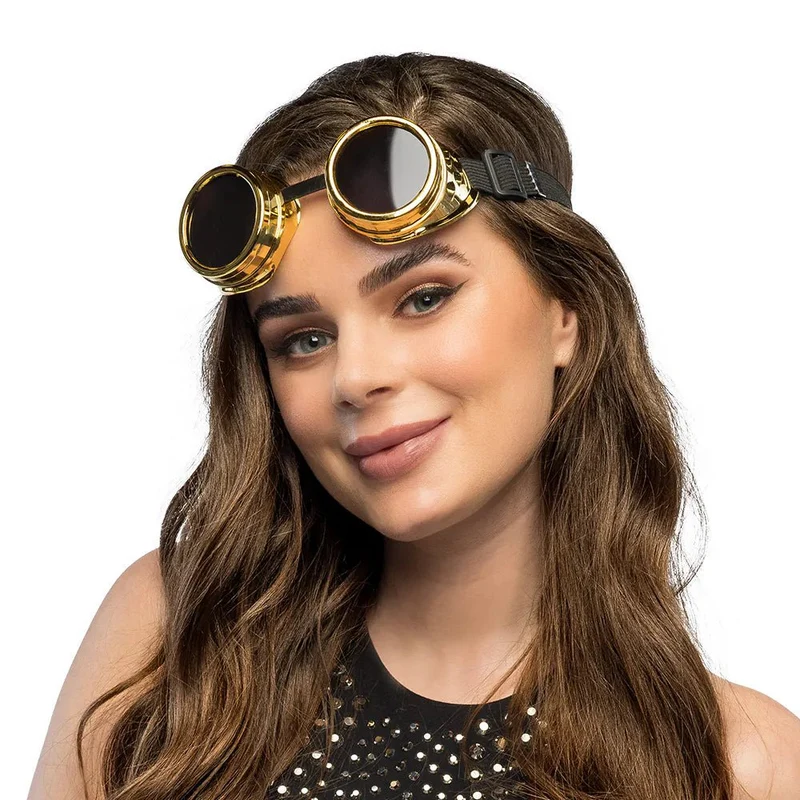 Steampunk-Sonnenbrille in Gold