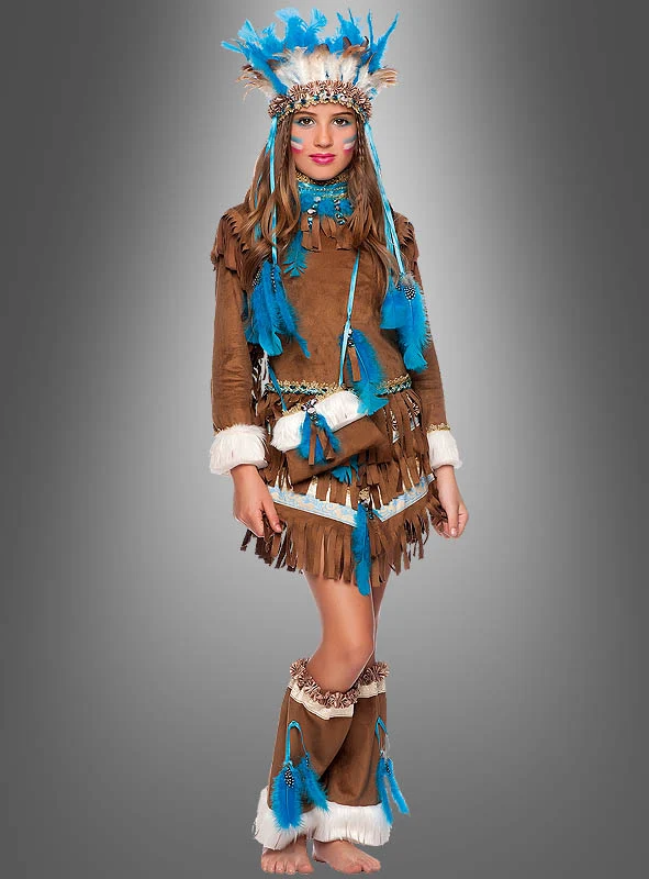 Indianer Kleid für Mädchen Deluxe