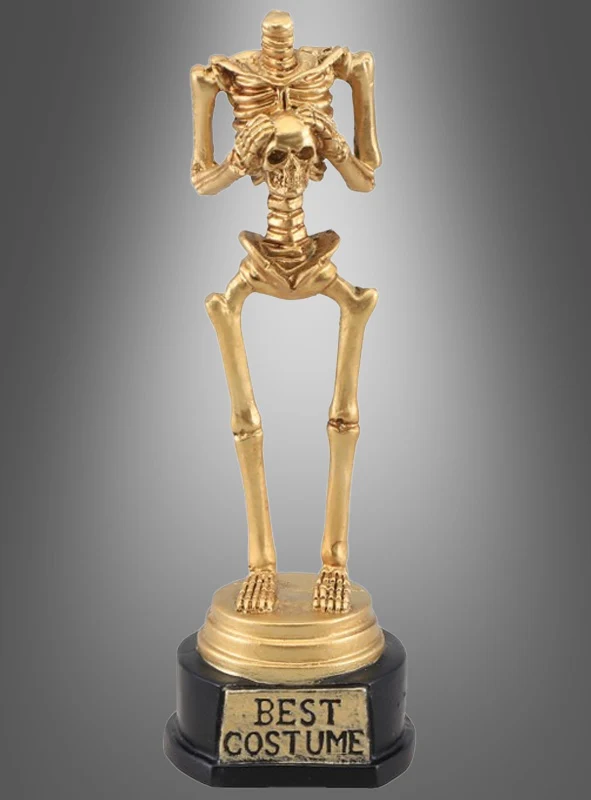 Goldene Skelett Trophäe Best Costume Halloween