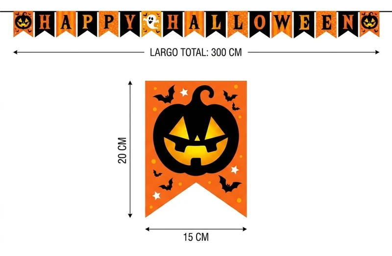 Halloween-Girlande 3 m