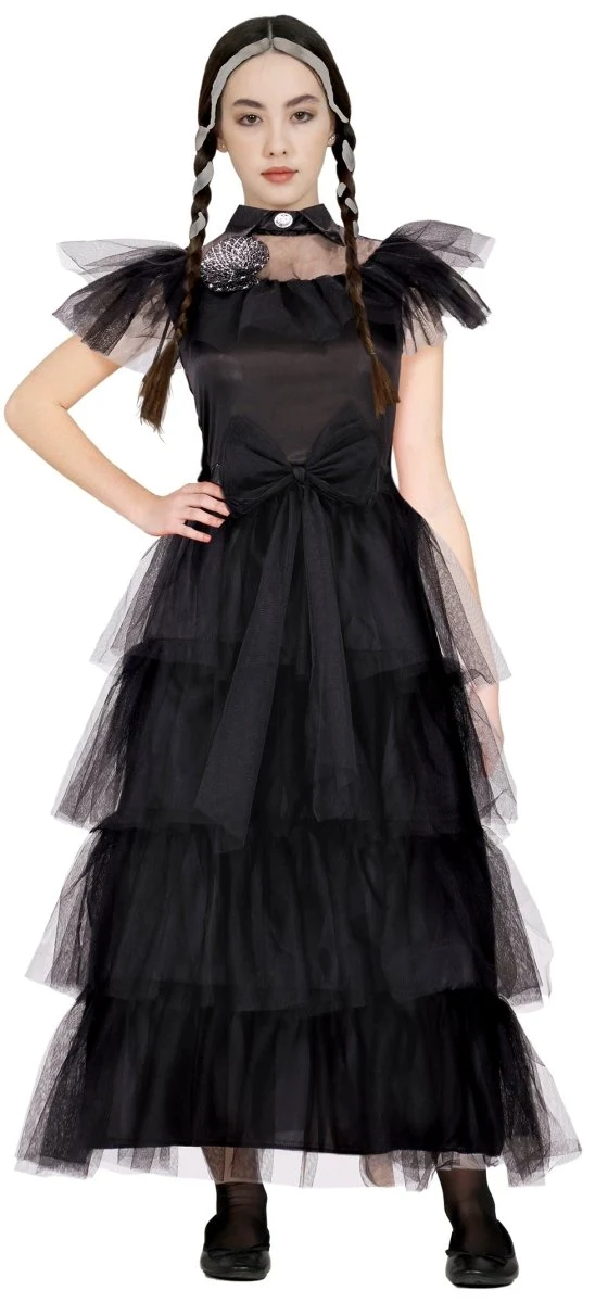 Halloween-Kleid, schwarz, Damen, Gothic Queen