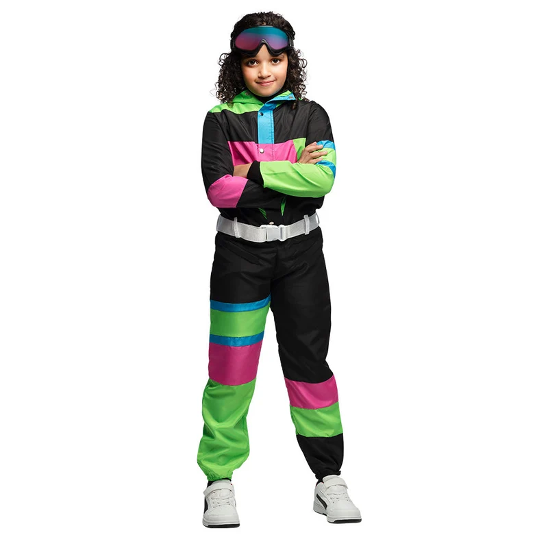 Skipak 80’s Kid – Retro Kinder Jumpsuit met Riem & Partybril