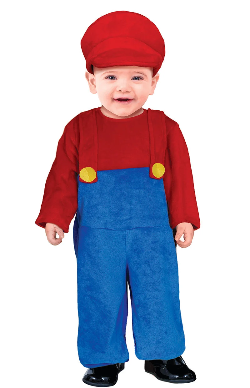 Super Mario Kostuum Baby – Jumpsuit met Hoed