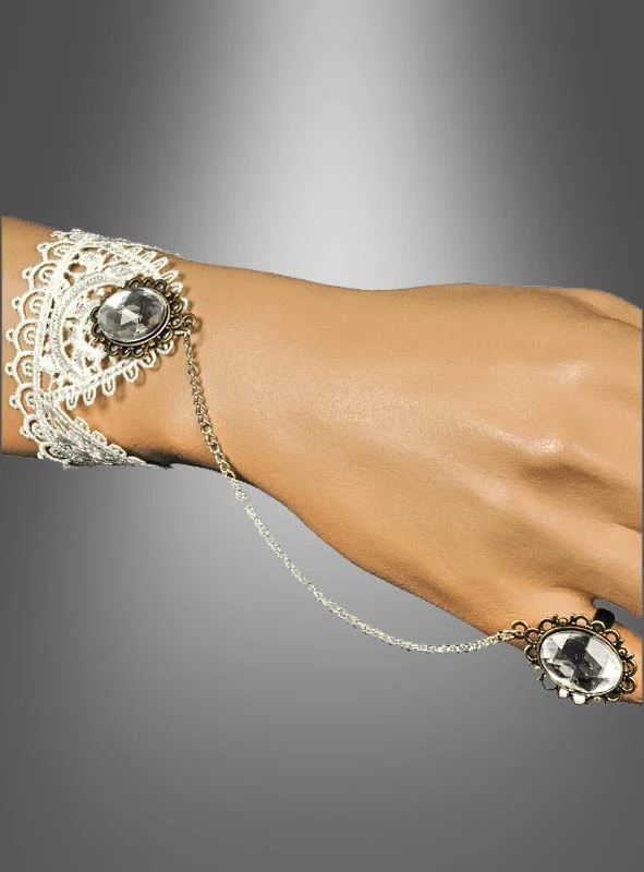 Steampunk Handschmuck Set mit Spitze