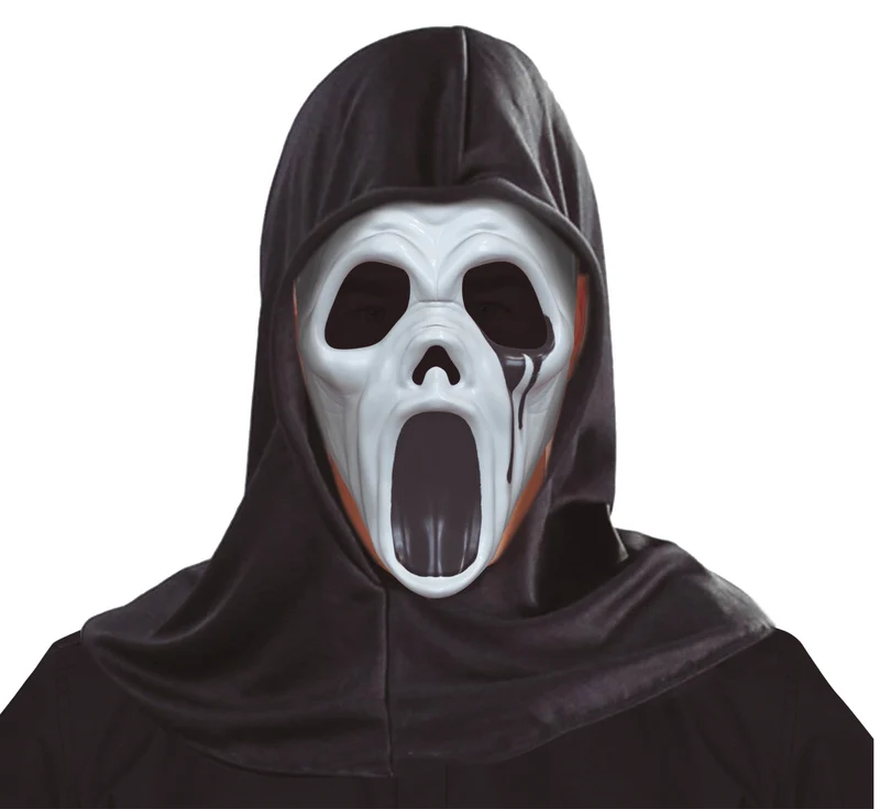 Ghostface Masker met Capuchon – Scream - Halloween Horror Masker