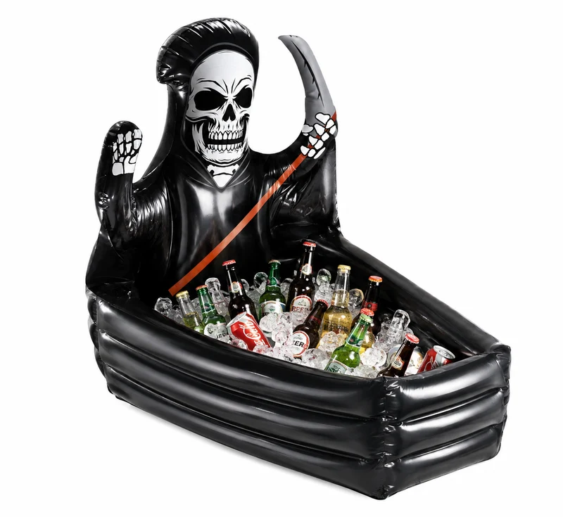 Opblaasbare Halloween Doodskist Drankkoeler – 100 x 35 cm