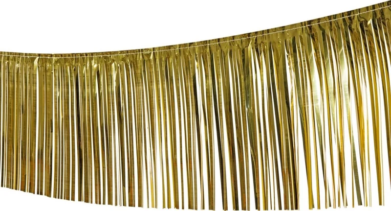 Goldene Girlande mit Fransen, 10 m