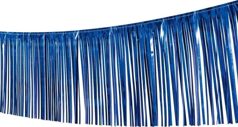 Blaue Girlande mit Fransen, 10 m