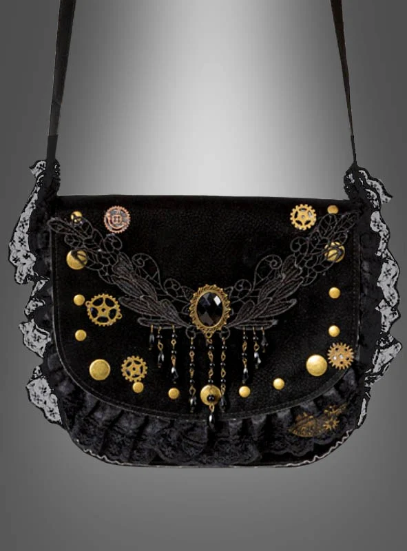 Steampunk Handtasche Zahnrad & Spitze