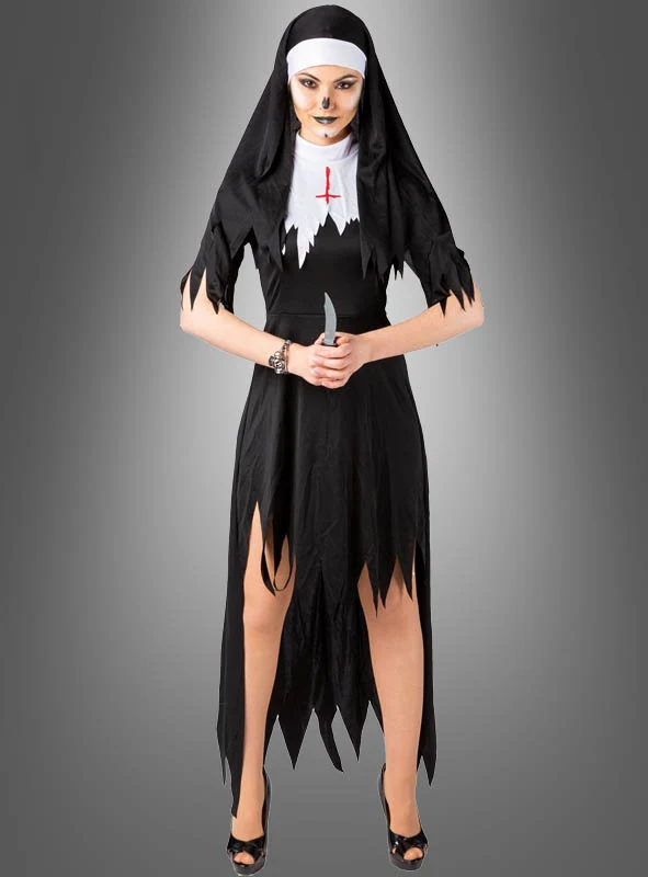 Halloween Nonne Damenkostüm