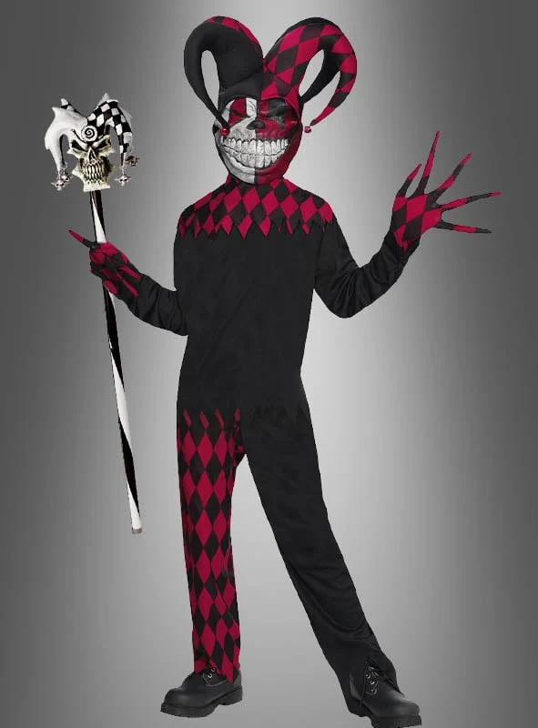 Jester Grusel Clown Kinderkostüm