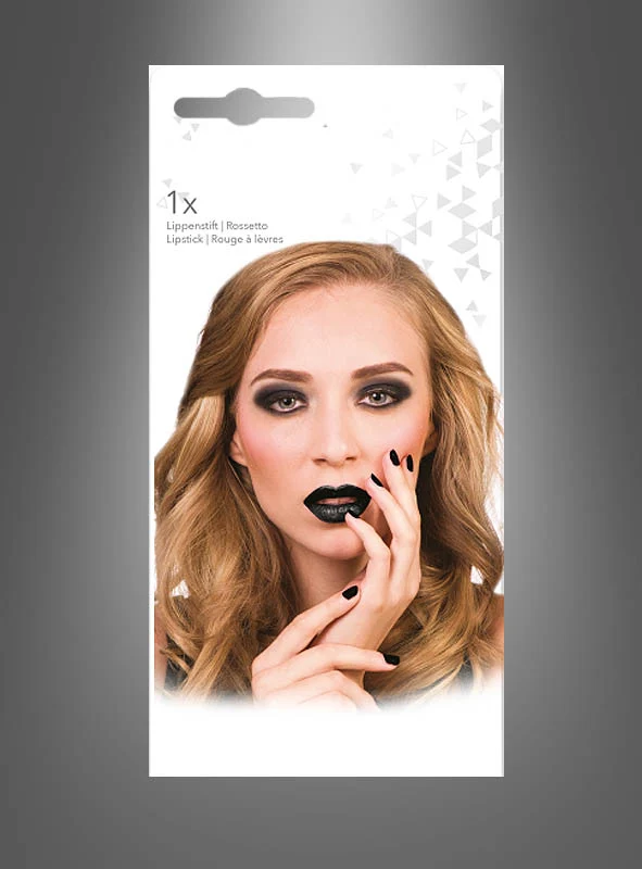 Schwarzer Lippenstift