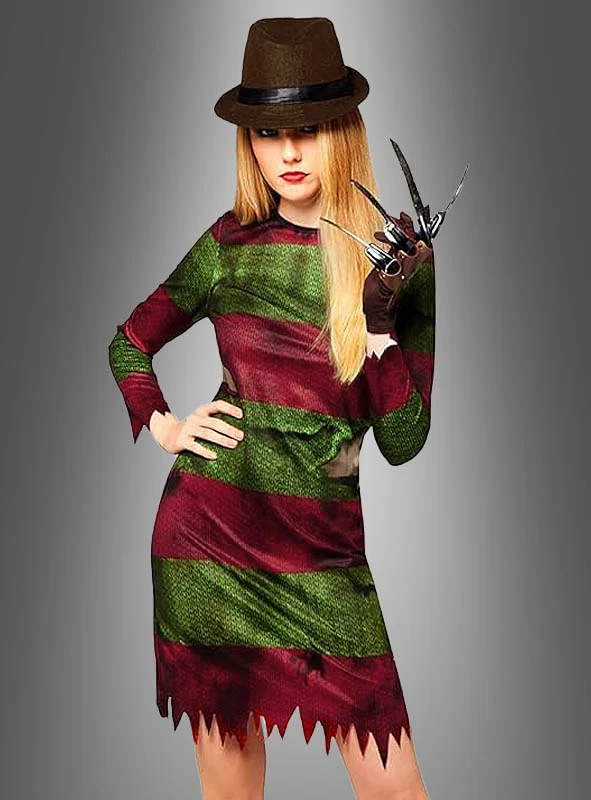 Freddy Krueger Damen Kostüm