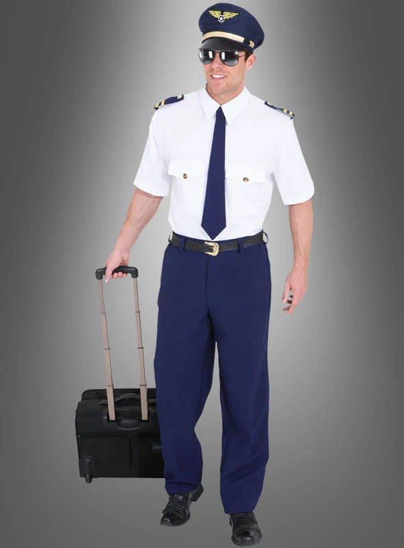 Piloten Kostüm mit Krawatte