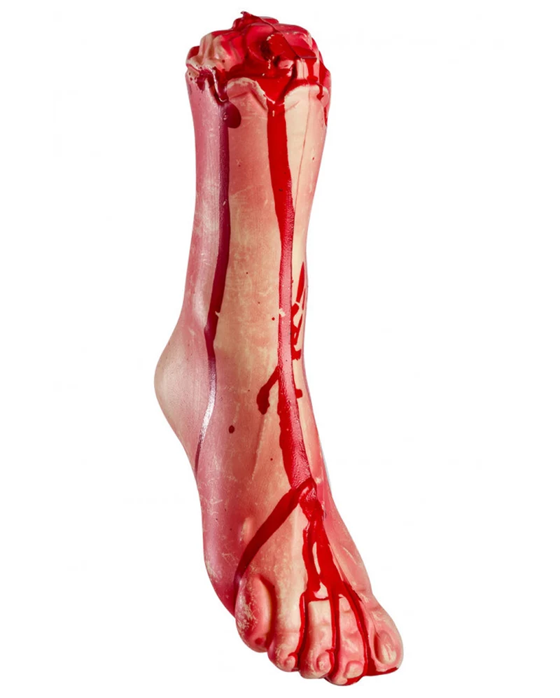 Blutiger Fuß Horror Deko