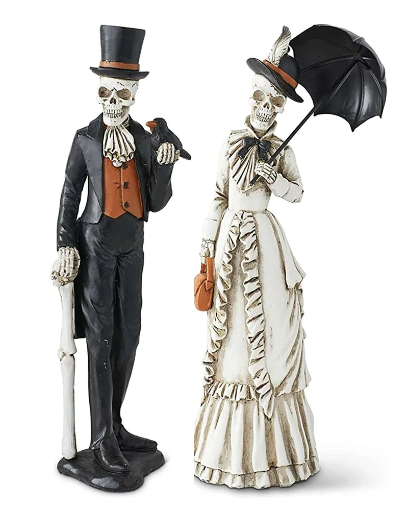 Skelett Lady & Gentleman Figur 33cm