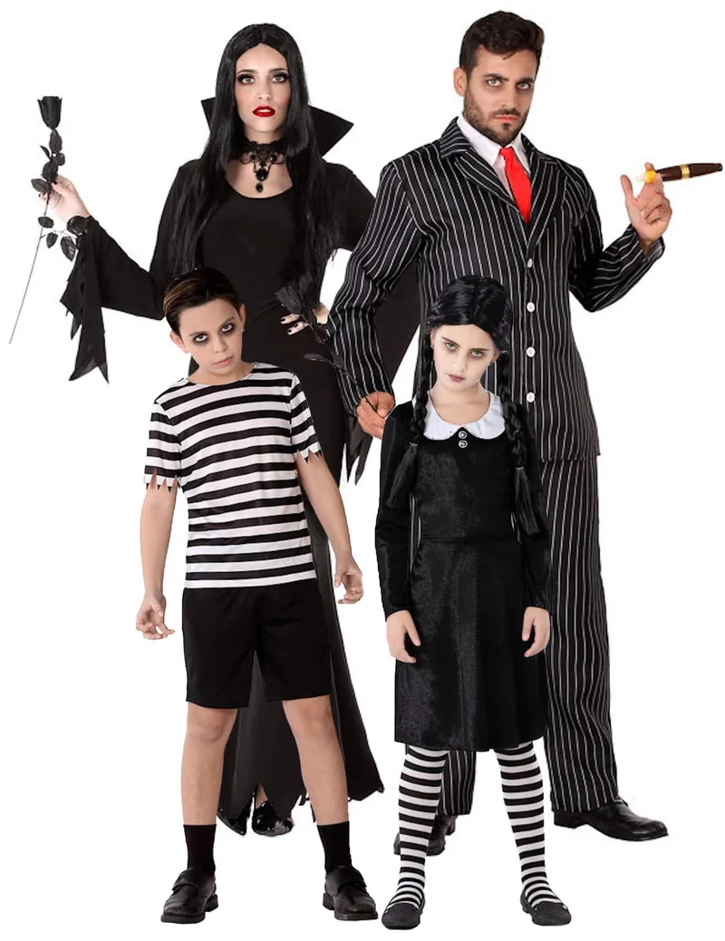 Horror-Familie Zombie-Familie Familienkostüm Gruppenkostüm 4-teilig