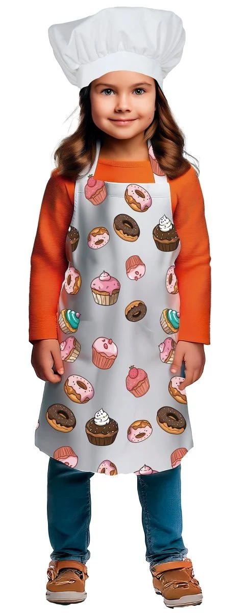 Bunte Schürze Kind Cupcakes