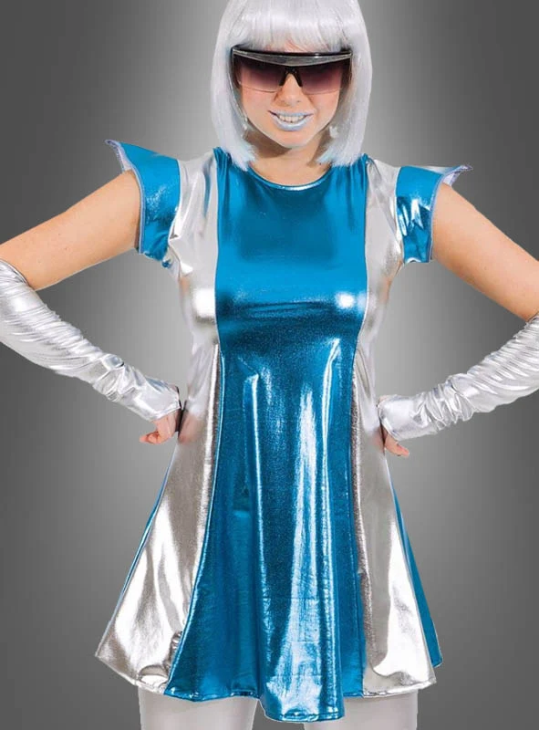 Schimmerndes Space Girl Weltall Kleid