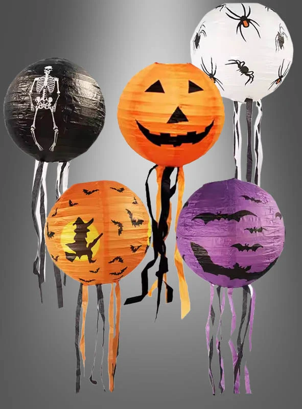 Halloween Papierlaternen Deko 5 Stück