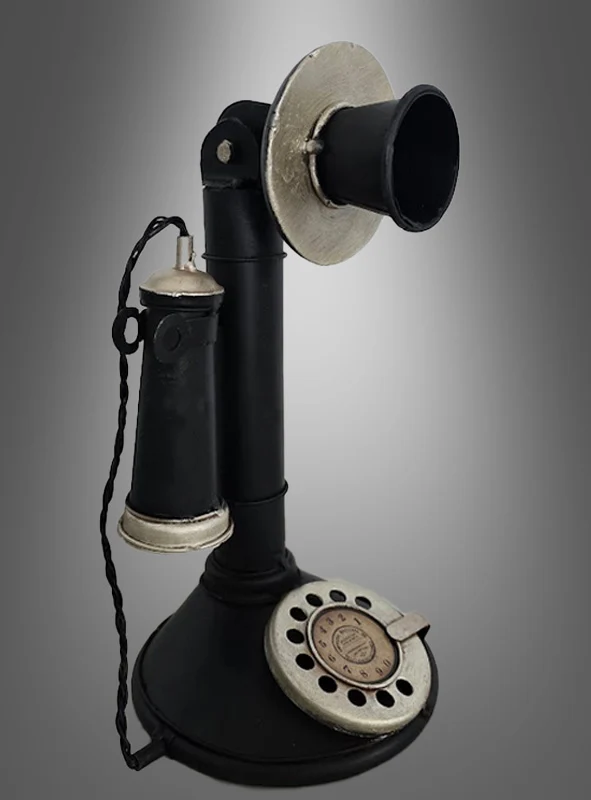 Retro Telefon 20er Jahre Deko Candlestick