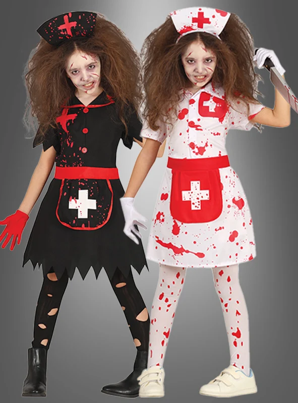 Zombie Krankenschwester Kostüm für Kinder