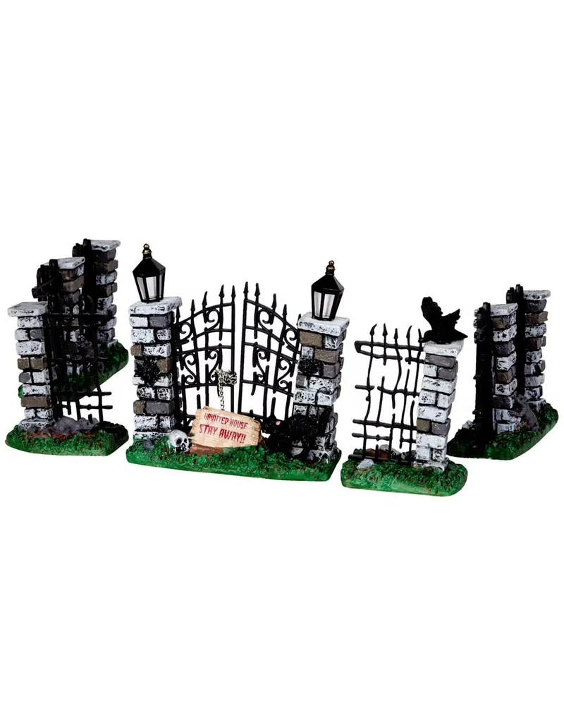Lemax Spooky Town - Gespenstisches Eisentor & Zaun