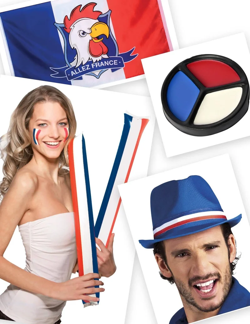 Fan-Set blau-weiß-rot